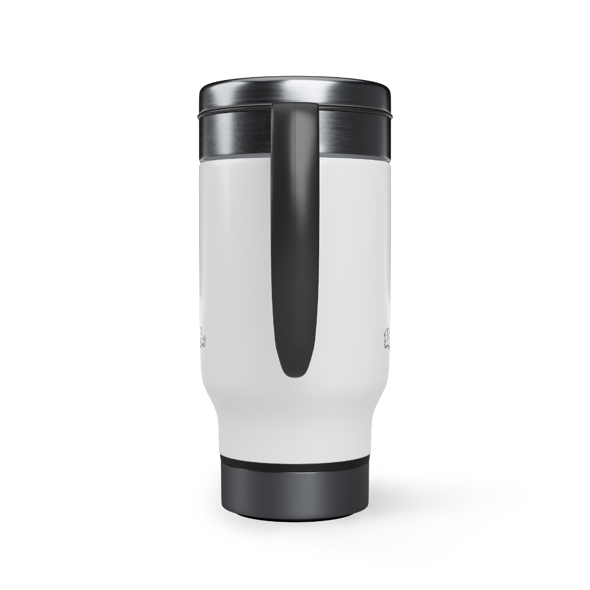 Loyal To The Soil Artwork Ras Elijah Tafari Stainless Steel Travel Mug with Handle, 14oz - Image 3