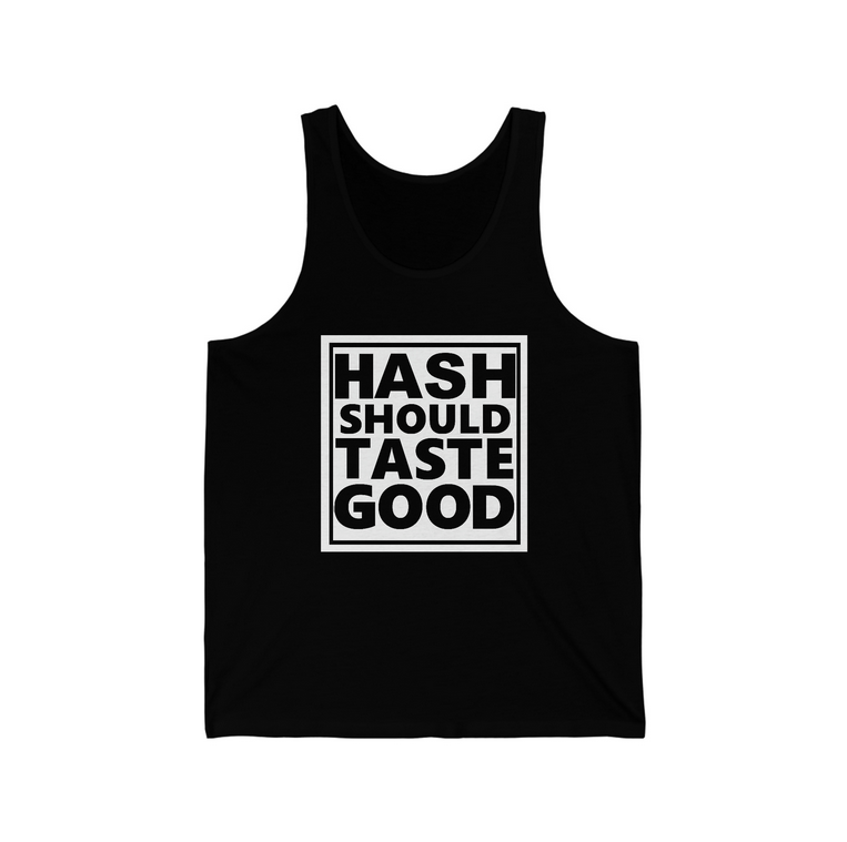Hash Should Taste Good Unisex Jersey Tank - Image 4