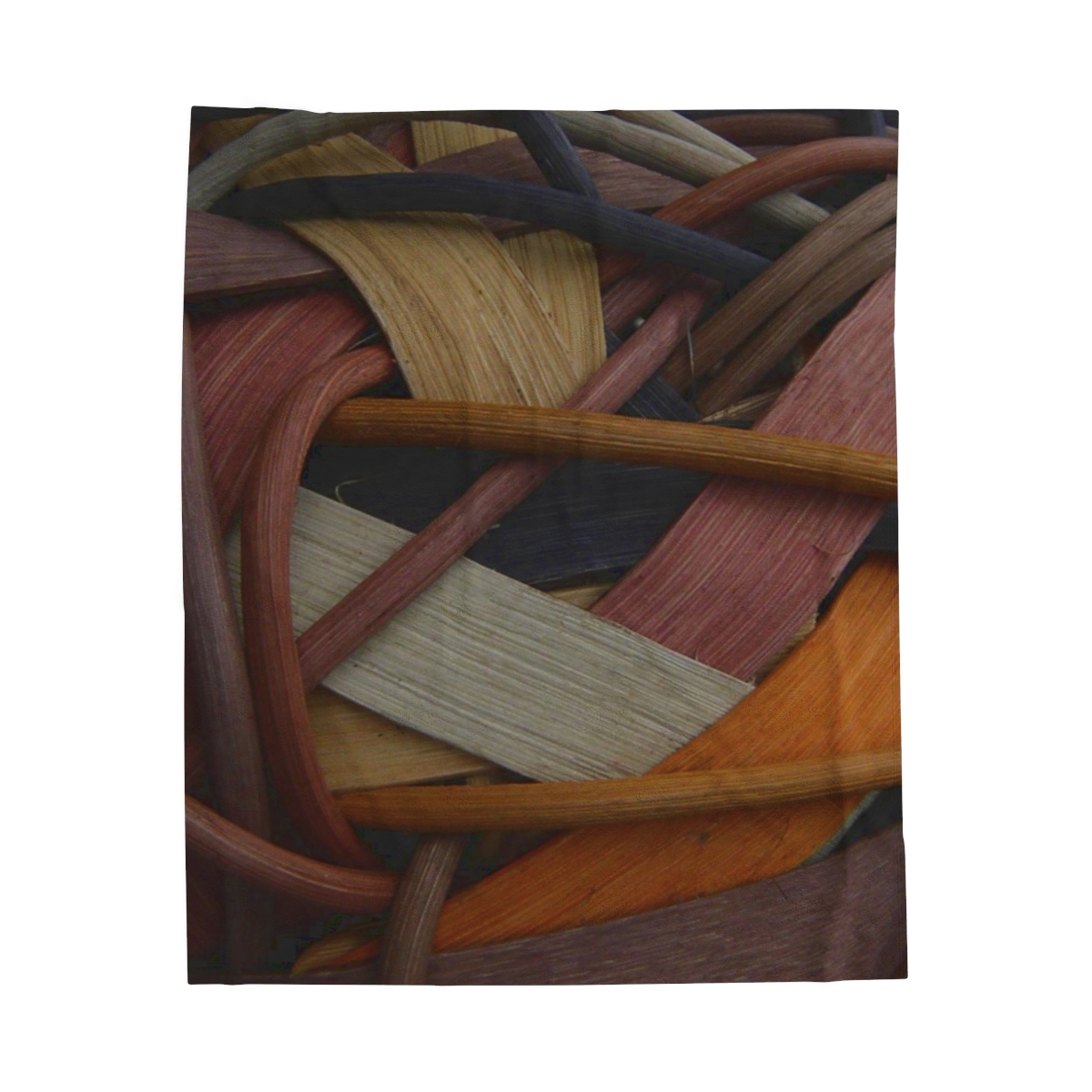 Greg and Carla Filippelli Cranberry Creek Baskets Earthtones Velveteen Plush Blanket - Image 17