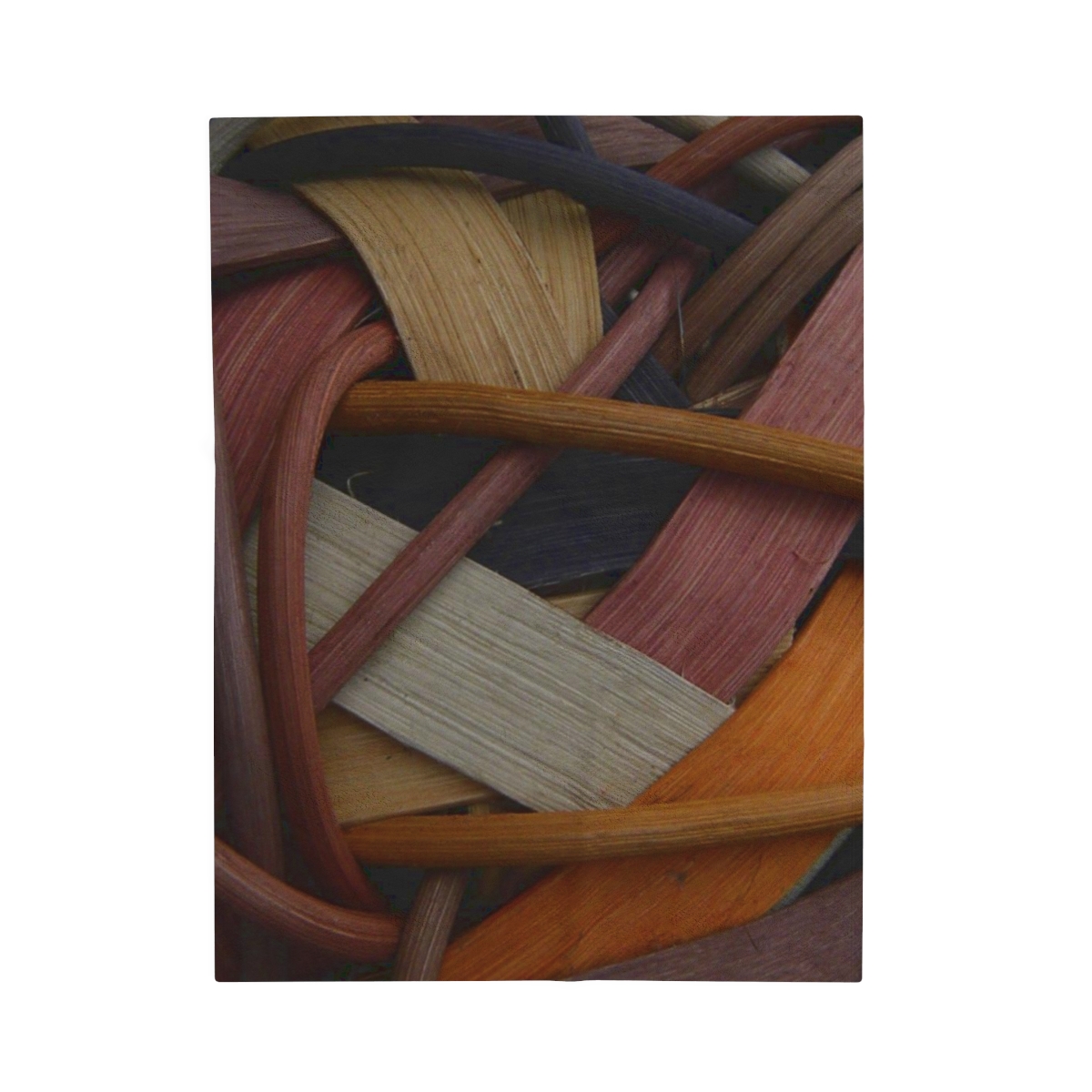 Greg and Carla Filippelli Cranberry Creek Baskets Earthtones Velveteen Plush Blanket - Image 9