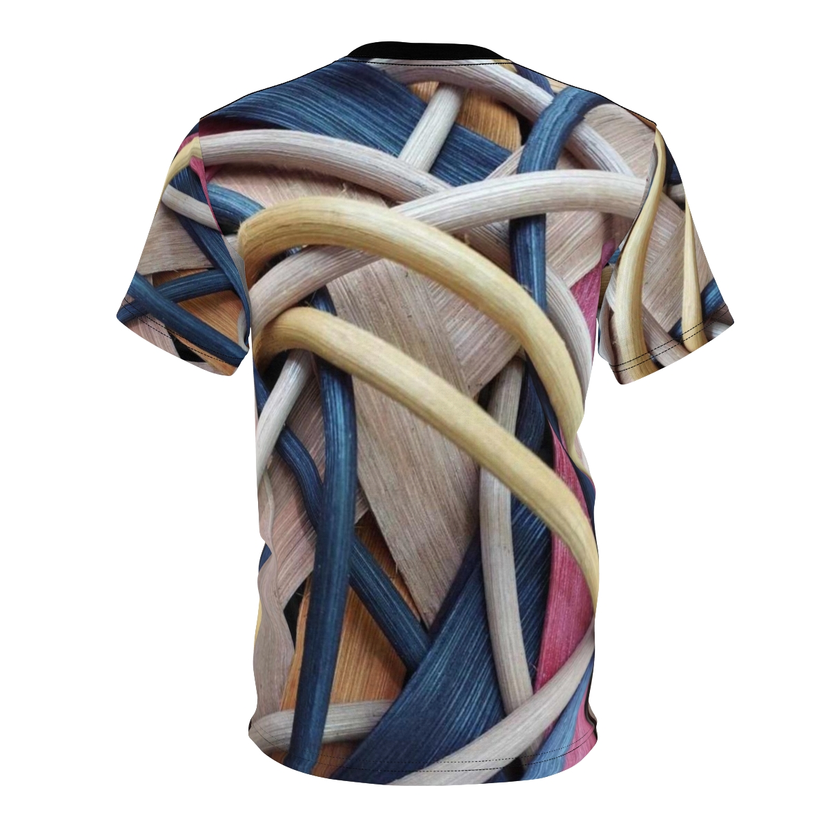 Greg and Carla Filippelli Cranberry Creek Baskets Blue/Red/Yellow Unisex Cut & Sew Tee (AOP) - Image 3