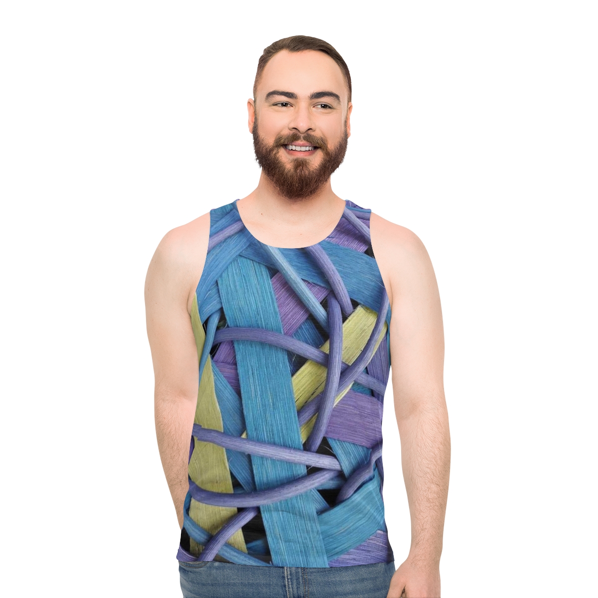 Greg and Carla Filippelli Cranberry Creek Baskets Pastel Unisex Tank Top - Image 4