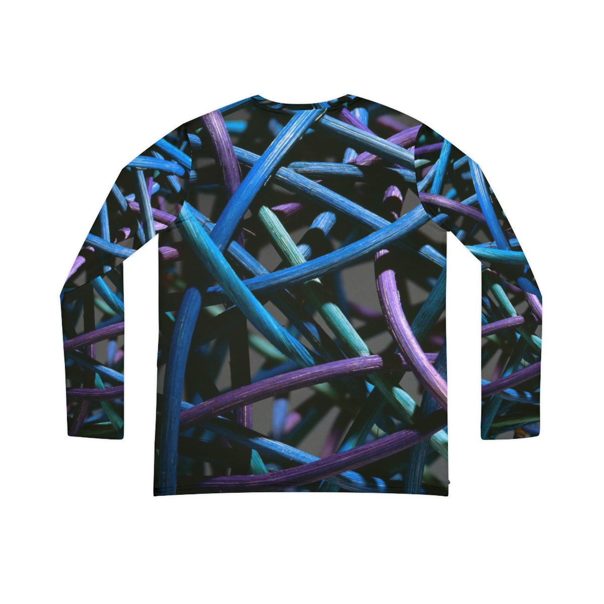 Greg and Carla Filippelli Cranberry Creek Baskets Purple/Blue Women's Long Sleeve V-neck Shirt - Image 3