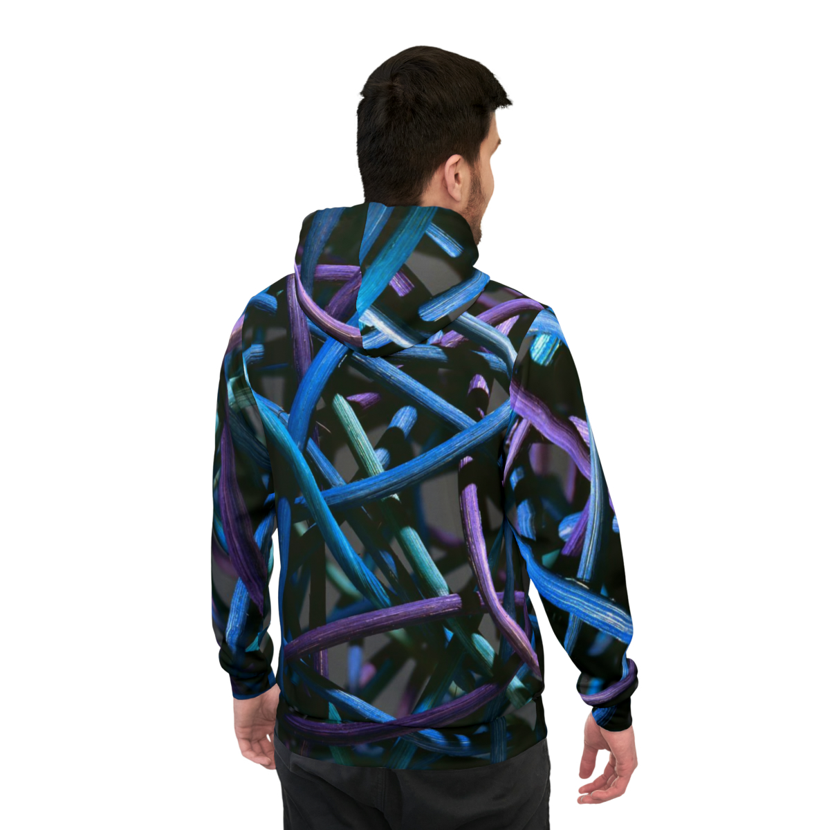 Greg and Carla Filippelli Cranberry Creek Baskets Purple/Blue Athletic Hoodie - Image 4