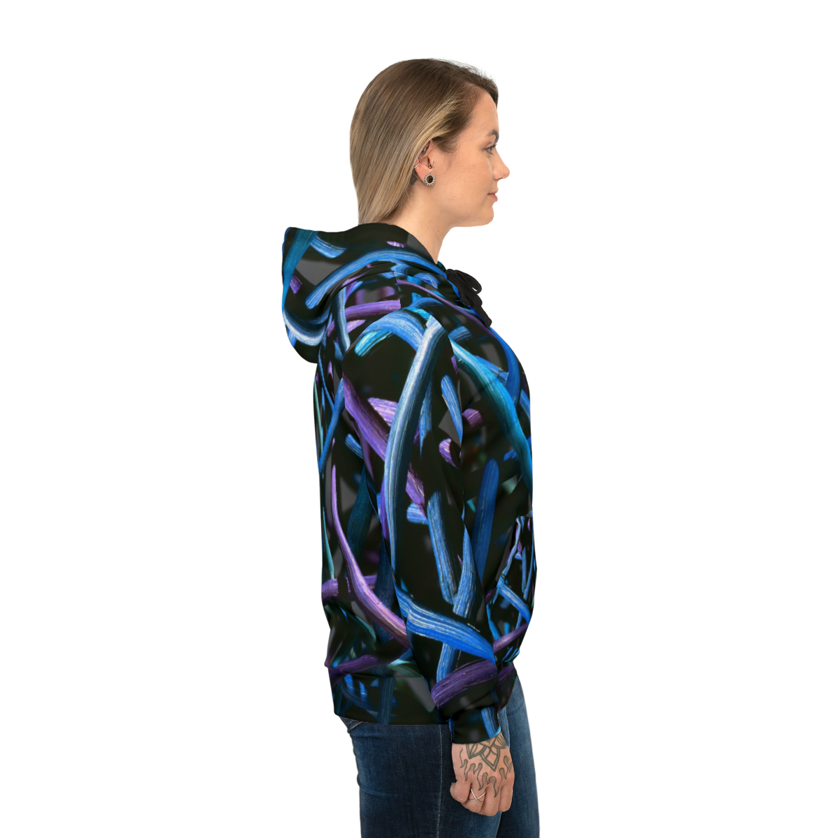 Greg and Carla Filippelli Cranberry Creek Baskets Purple/Blue Athletic Hoodie - Image 8