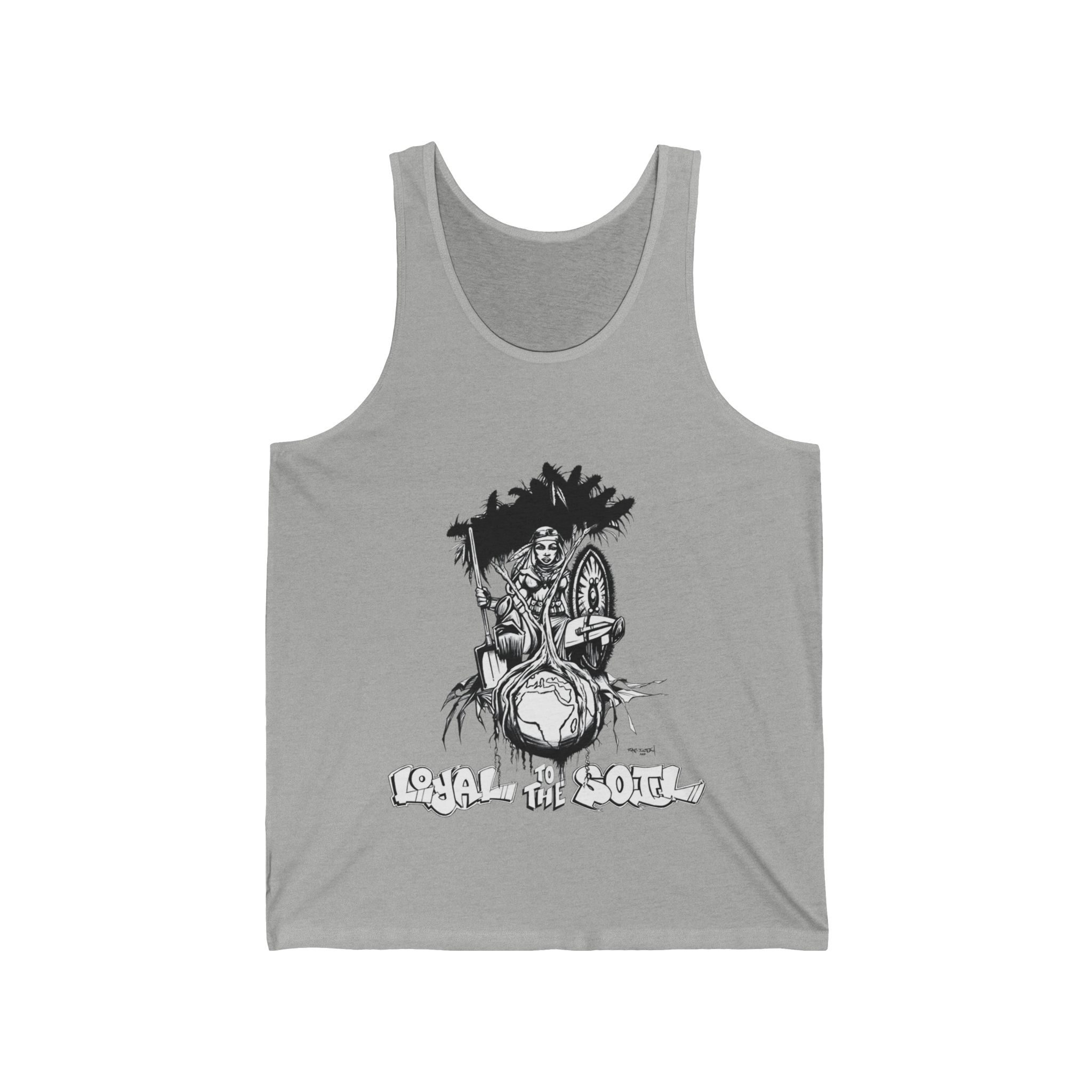 Loyal To The Soil Artwork Ras Elijah Tafari Unisex Jersey Tank - Image 5